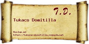 Tukacs Domitilla névjegykártya